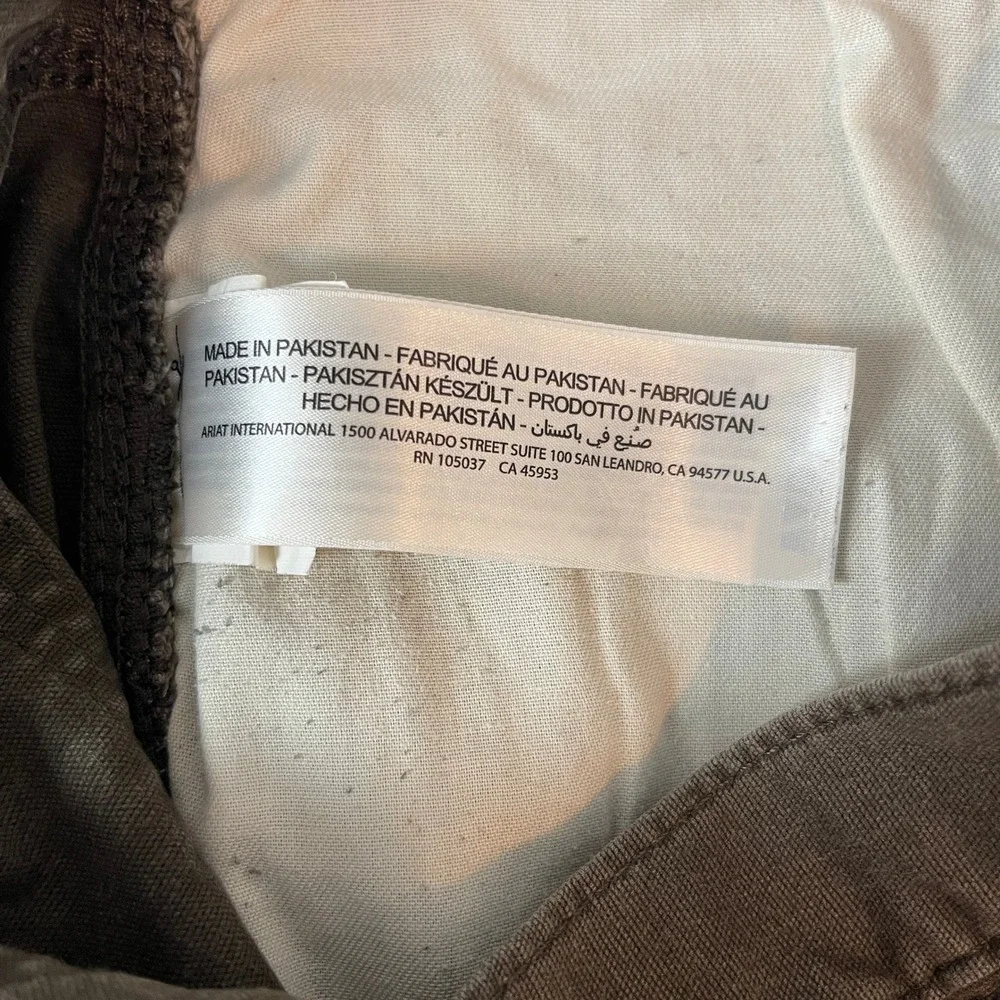 Ariat Pants Mens 40x32 Brown Rebar M4 Relaxed Straight Canvas Workwear Outdoor